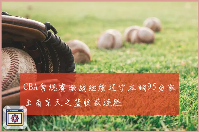 CBA常规赛激战继续辽宁本钢95分阻击南京天之蓝收获连胜